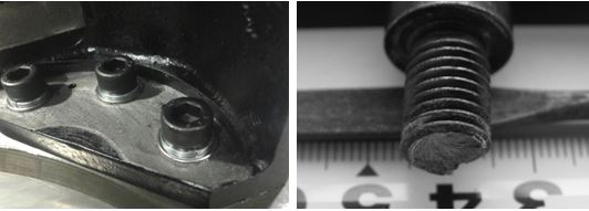 圖12-1 螺栓安裝現(xiàn)場(chǎng)照片圖12-2 斷裂螺栓宏觀(guān)形貌